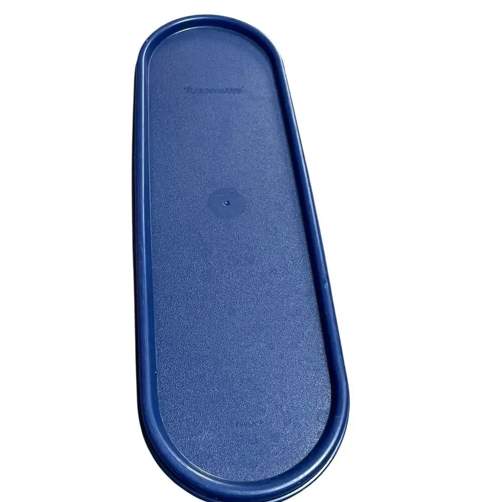 Tupperware 2402A Modular Mates Super Oval Replacement Seal Lid Navy Blue USA